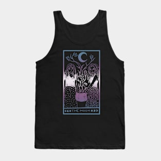 Midnight Margarita Moon - tarot card trans pride pastel Tank Top